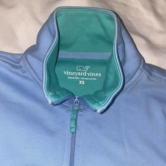 Vineyard Vines Jersey Sweater Size XS Blue Shep Shirt Whale Logo Academia Preppy - Picture 3 of 10